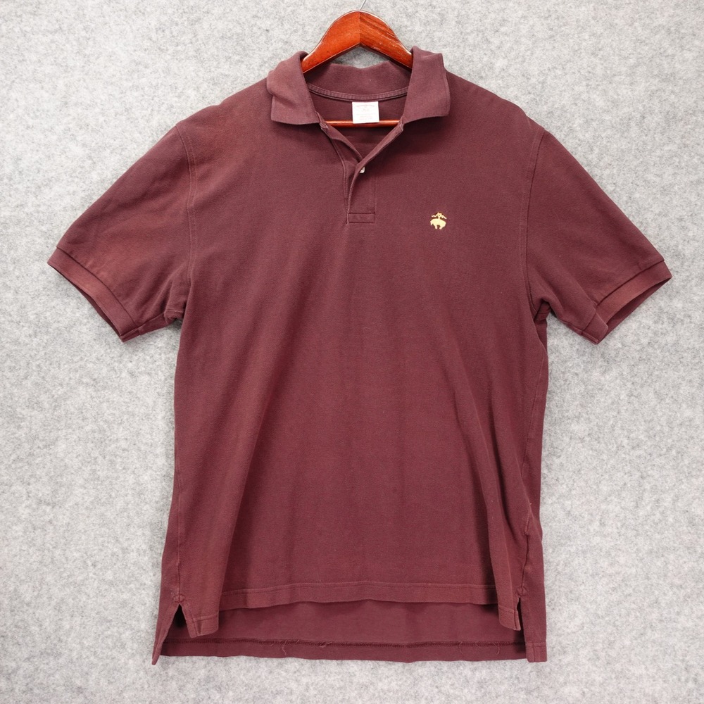 Brooks Brothers Performance Polo Shirt Mens MEDIUM Red Golden Fleece Vintage Y2K